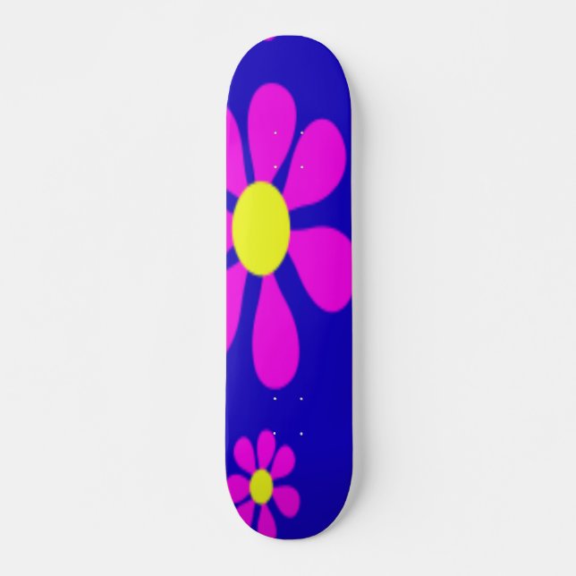 SKATEBOARD TABLA DE ESQUÍ CON ALIMENTACIÓN DE FLORES - REGALO (Anverso )
