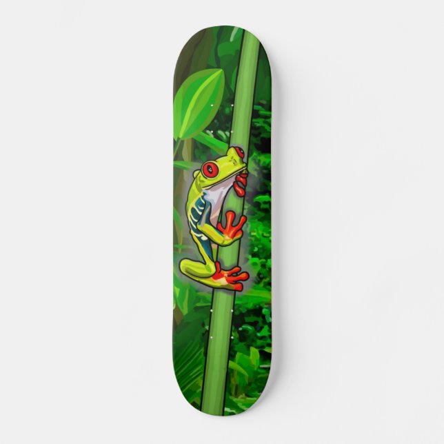 Skateboard Tabla de ranas de árbol (Anverso)