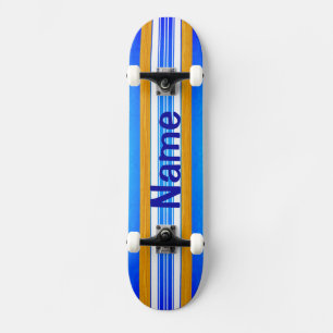 Skateboard Tabla hawaiana azul del océano