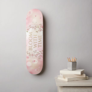 Skateboard Tablas de Patinaje Flor de Cerezo Estética -