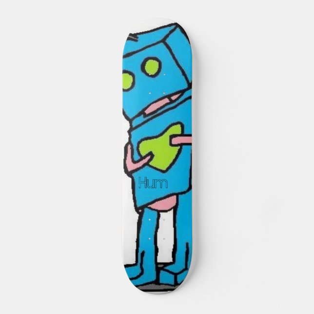 Skateboard Tablero azul de Robo (Anverso)