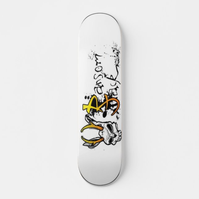 Skateboard tablero blanco del enchufe del rescate (Anverso )