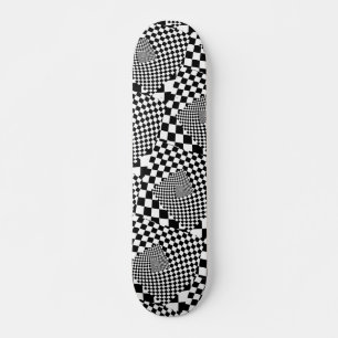Skateboard Tablero de ajedrez B&W