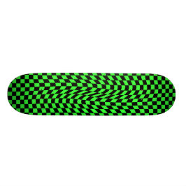 Skateboard tablero de ajedrez onado ondulado de punk