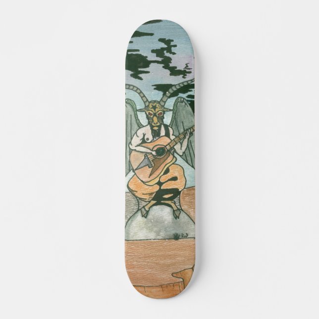 Skateboard Tablero de Baphomet 2 (Anverso )