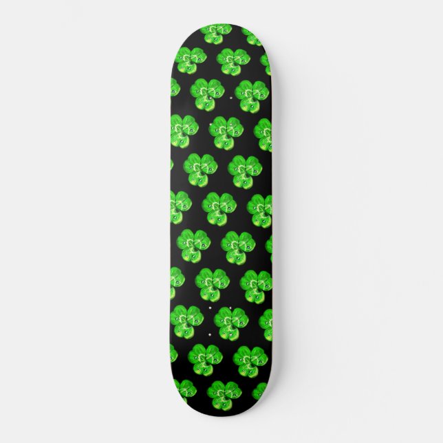 Skateboard Tablero de Clovers - Colores Personalizados (Anverso)