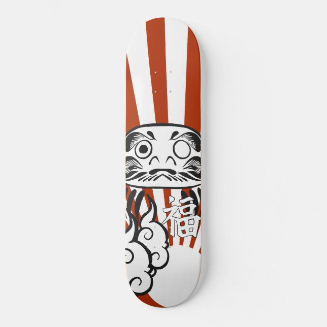 Skateboard Tablero de Daruma (Anverso)