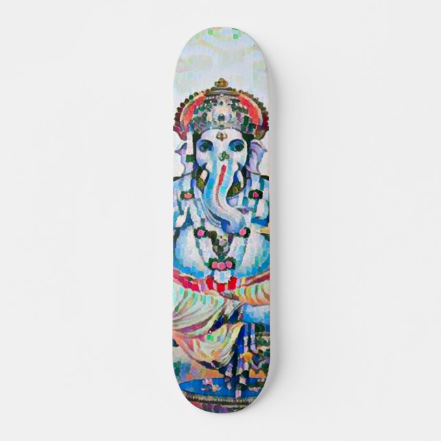 Skateboard Tablero de encargo de Ganesha del elemento de (Anverso )