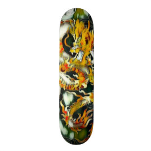 Skateboard Tablero de encargo del dragón del elemento de