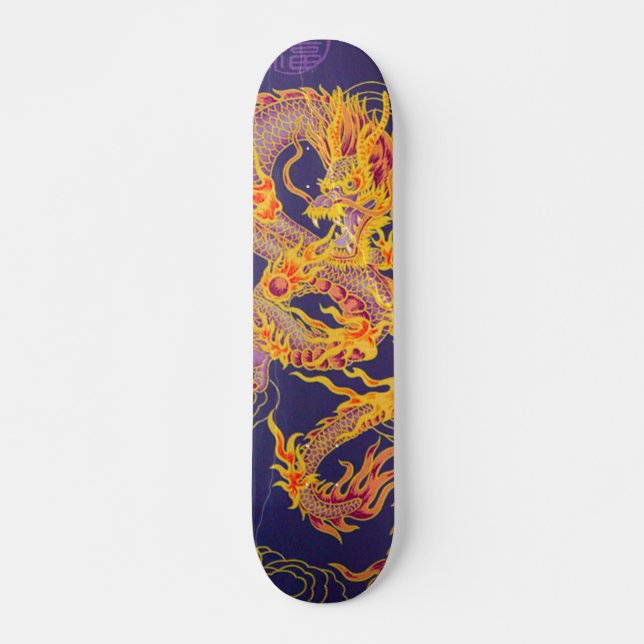 Skateboard Tablero de encargo del dragón real clásico de (Anverso )