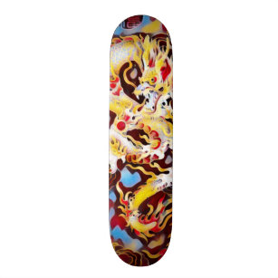 Skateboard Tablero de encargo del elemento del dragón de la