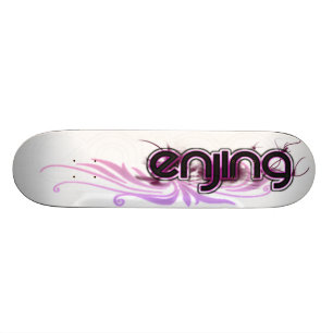 Skateboard Tablero de Enjing: Rosa para las señoras