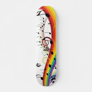 Skateboard Tablero de la música del arco iris