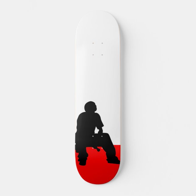 Skateboard Tablero de la silueta (Anverso)