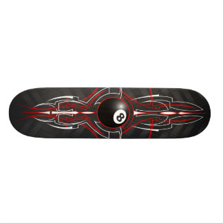 Skateboard tablero de la tela a rayas de la escuela vieja