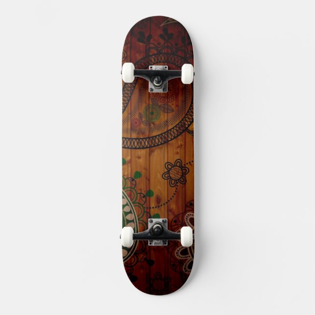 Skateboard Tablero de madera con diseño creativo (Anverso)