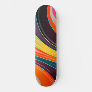 Skateboard tablero de patinaje abstracto de giro circular