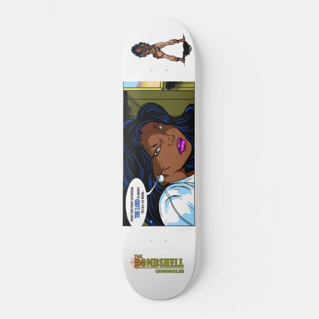 Skateboard tablero de patines personalizado (Anverso)