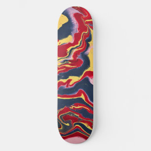 Skateboard Tablero de skate abstracto de colores locos Sadie