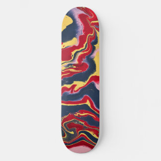 Skateboard Tablero de skate abstracto de colores locos Sadie