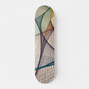 Skateboard Tablero de skate abstracto geométrico