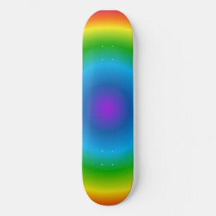 Skateboard Tablero de skate patrón de viaje arcoíris psicodél
