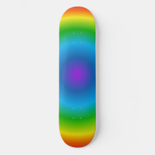 Skateboard Tablero de skate patrón de viaje arcoíris psicodél