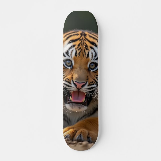 Skateboard tablero de tigres (Anverso )