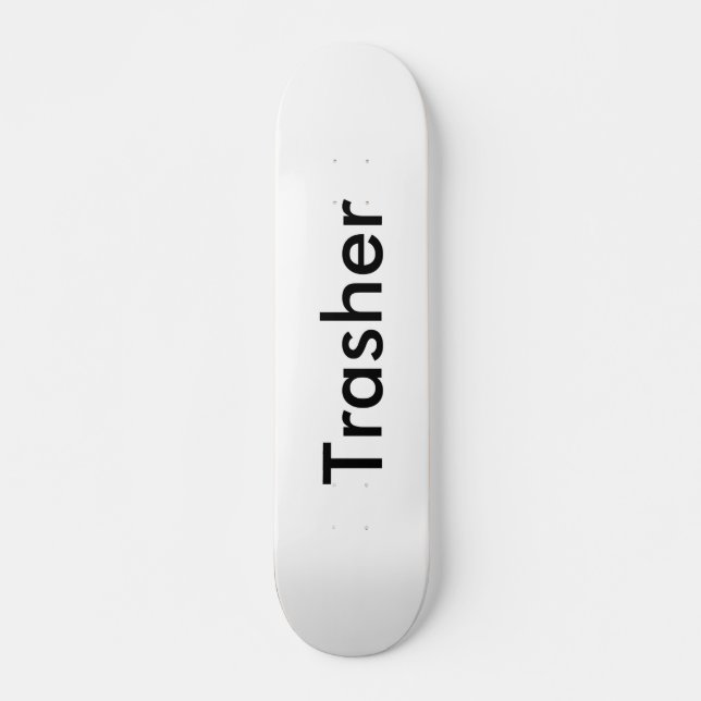 Skateboard Tablero de Trasher (Anverso )