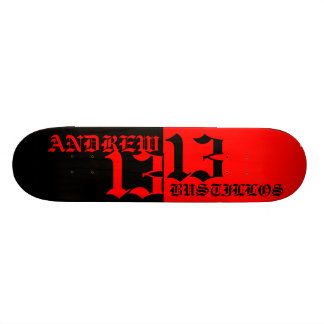 Skateboard tablero del equipo de los bustillos de andrew