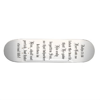 Skateboard Tablero del patín del 3:16 de Juan