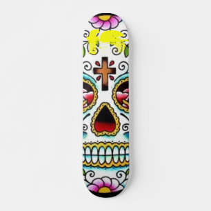 Skateboard Tablero del patín del cráneo del azúcar del FS