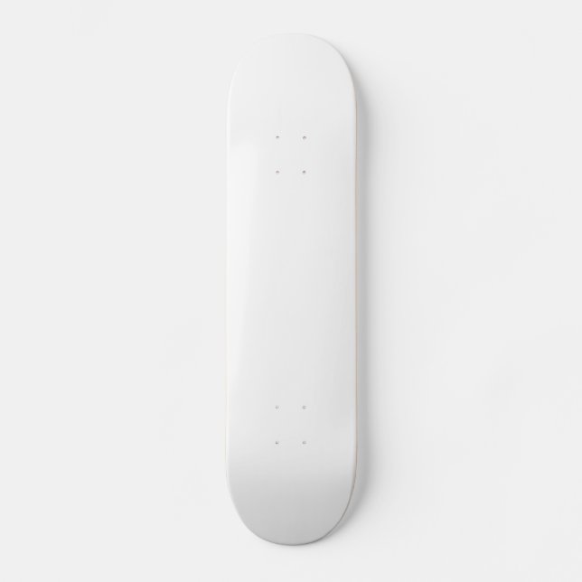 Skateboard "Tablero en blanco " (Anverso)