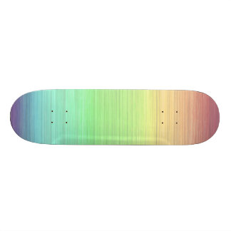 Skateboard Tablero en colores pastel perfecto del arco iris