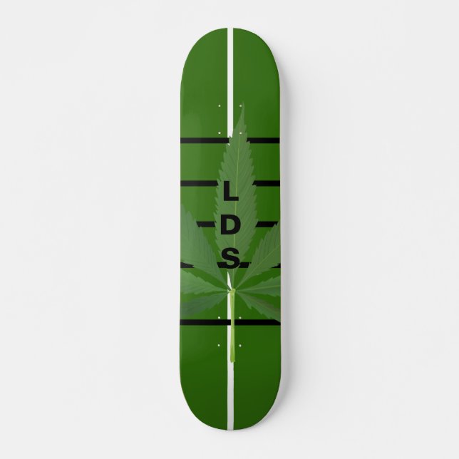 Skateboard Tablero LDS Verde (Anverso )