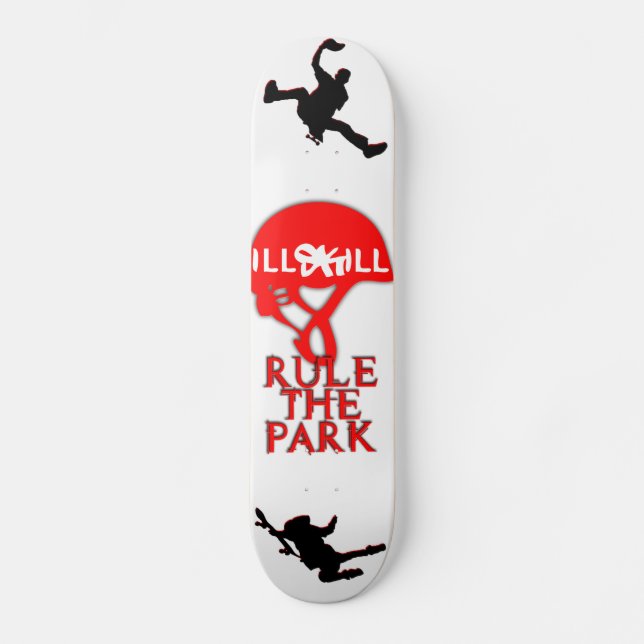 Skateboard Tablero mejorado ILLskILL de los comp (Anverso)