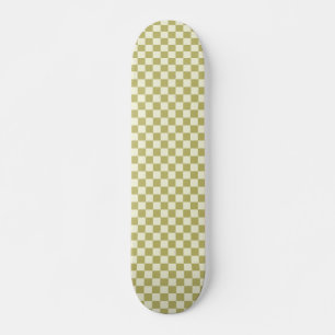 Skateboard Tablero oscuro de caqui y beige