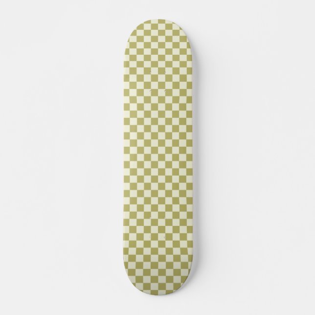 Skateboard Tablero oscuro de caqui y beige (Anverso )