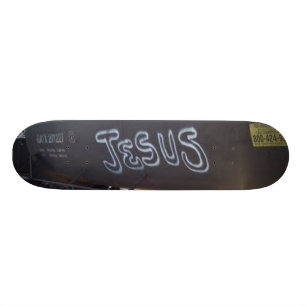 Skateboard Tablero real del patín de Jesús de la pintada de