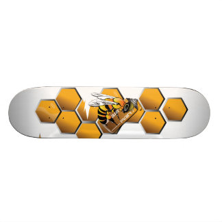 Skateboard tablero reflexivo del patín de la abeja