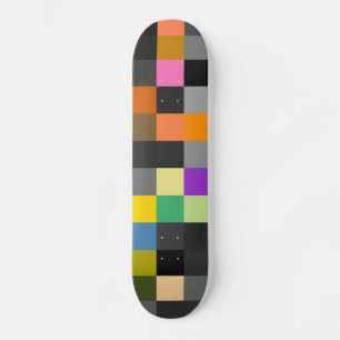 Skateboard Tablero retro colorido