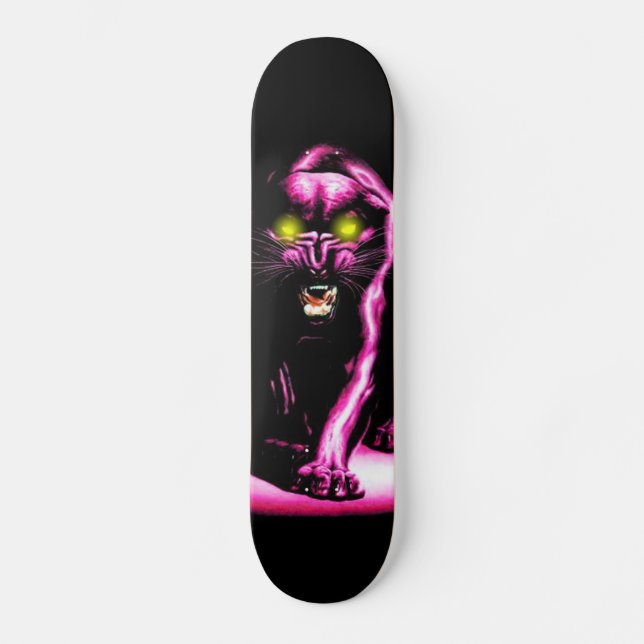 Skateboard tablero rosado de la pantera del durtfree (Anverso)