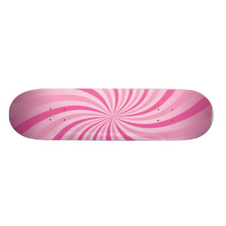 Skateboard Tablero rosado loco del patín