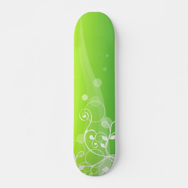 Skateboard tablero verde (Anverso )