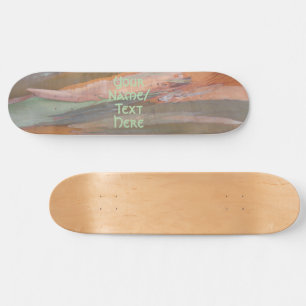 Skateboard Tablón de skate Camuflaje Verde Corteza de Árbol 2