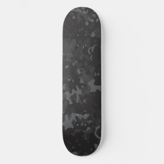 Skateboard Tablón de skate de camuflaje negro gris