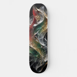 Skateboard Tablón de skate de columna de mosaico futurista