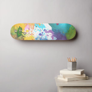 Skateboard Tablón de skate de dibujos animados de pepinillo c