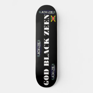 Skateboard Tablón de skate de DIOS NEGRO ZEEN