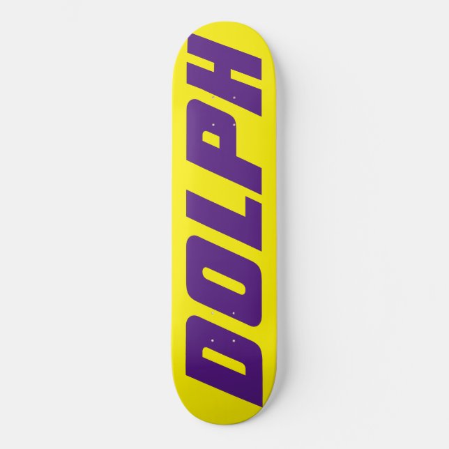Skateboard Tablón de skate DOLPH Tribute 8 1/4" (Anverso)